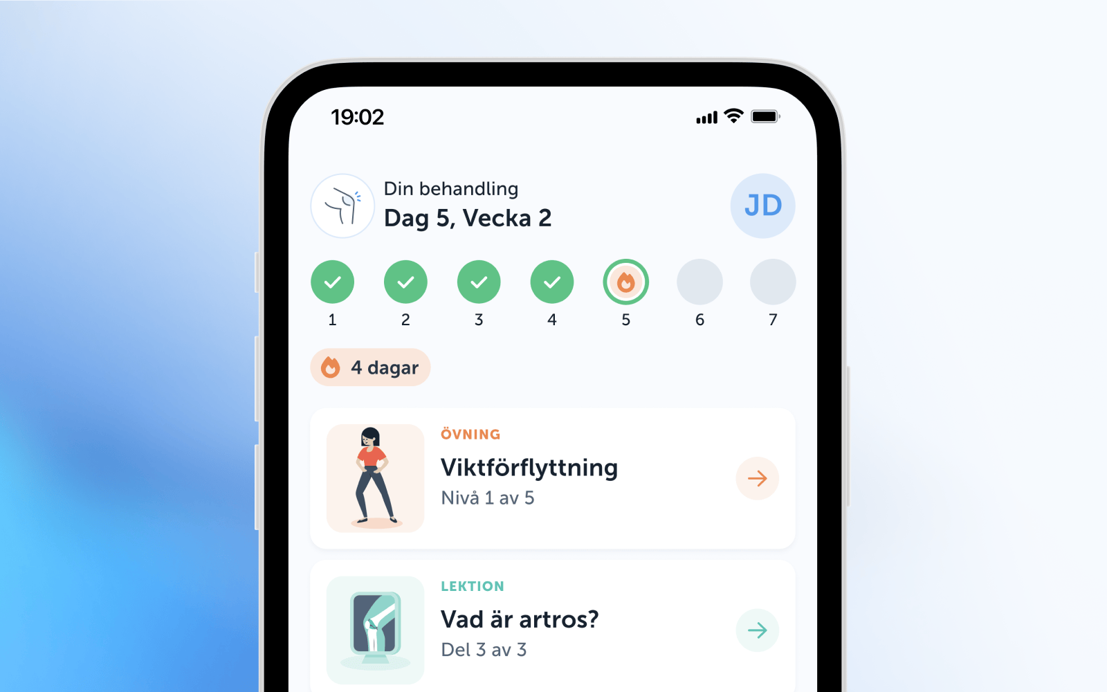 3. Påbörja behandling